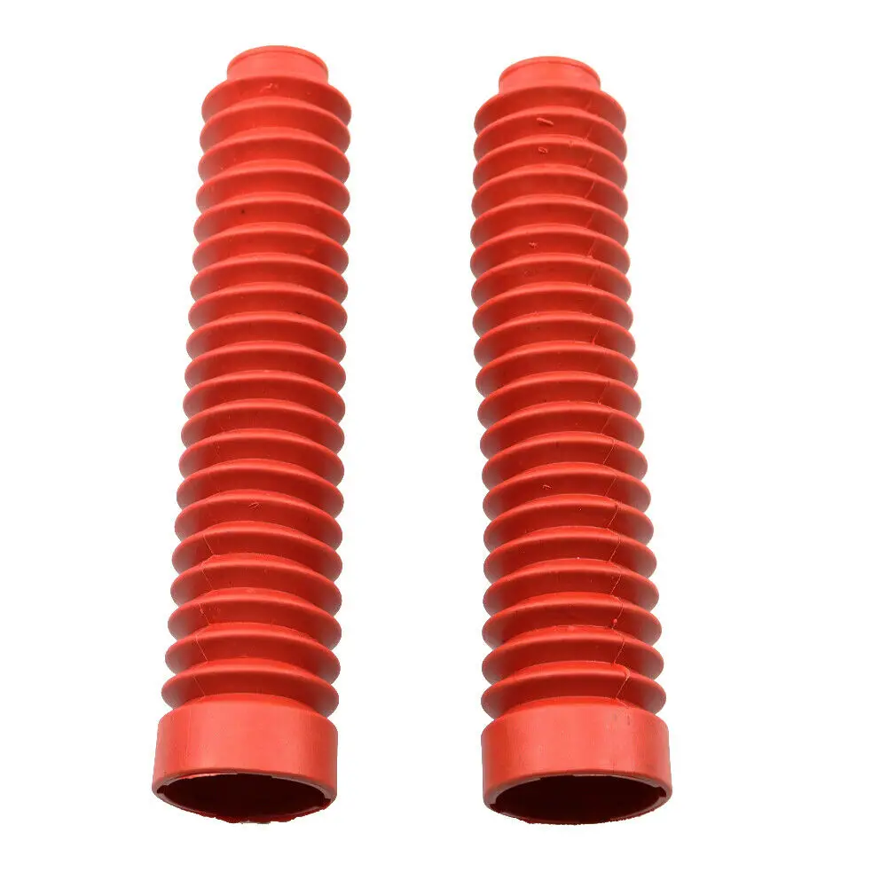 30mm Front Fork Motorbike Red Rubber Boot Universal Dust Jacket Cover Dirt Bike