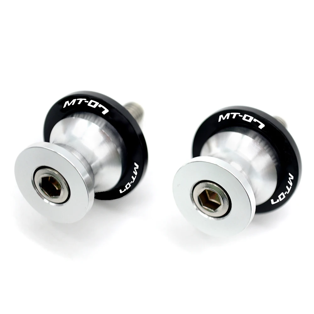 Arm Stand Screws M6 For YAMAHA MT07 MT-07 MT 07 CNC Aluminum Motorcycle Accessories Swingarm Spools Slider 6mm Swing