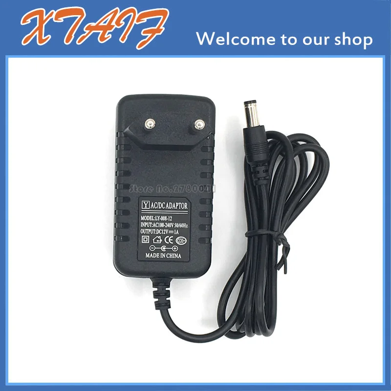 Envío gratuito, adaptador convertidor AC 100V-240V DC 12V 1A 12V1A 1000mA, fuente de alimentación, enchufe UE/EE. UU./AU/Reino Unido DC 5,5mm x 2,1-2,5mm