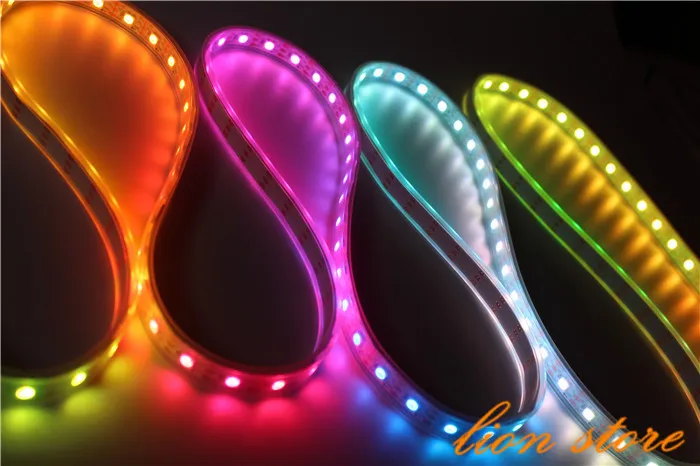 

5 Meters Individually Addressable Color WS2812B Waterproof 5050 SMD RGB WS2811 LED Strip White PCB 60 LEDs/M DC 5V