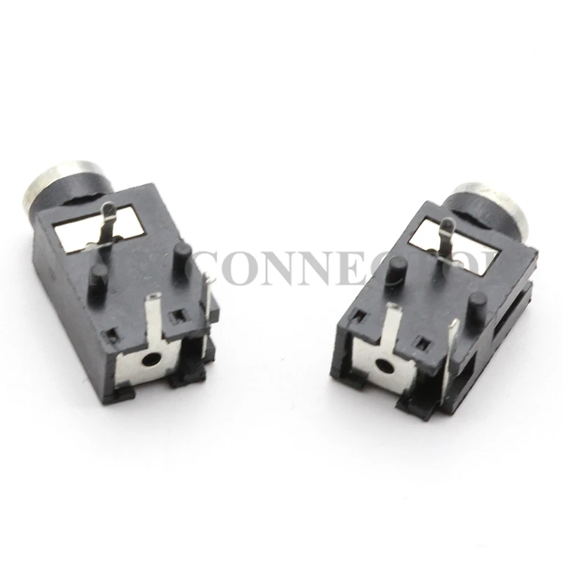 50PCS  3.5 PJ-318A  Headphone Jack Connector 2-Channel Dudio Switch PJ-318