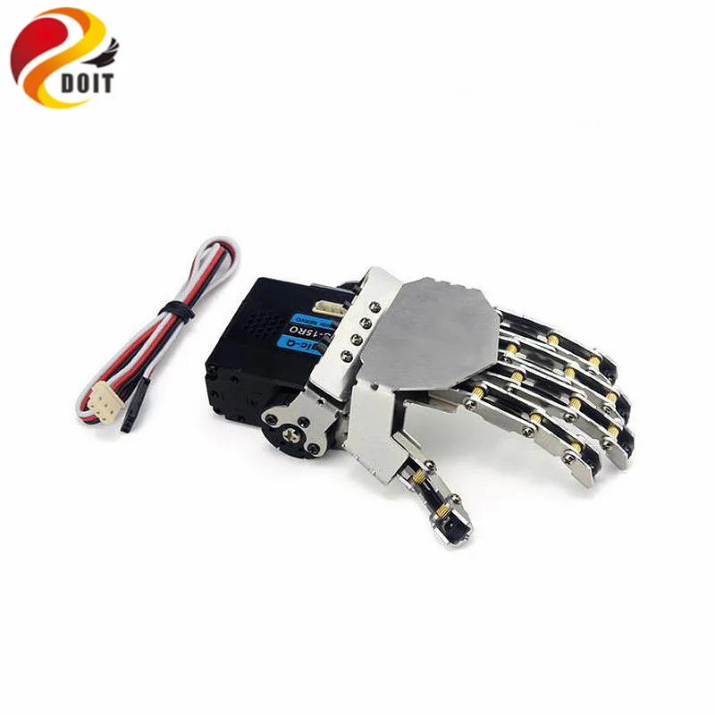 Robot Hand-five Fingers/Metal Manipulator Arm/Mini Bionic Hand/Humanoid Robot Arm/gripper/car Accessories/left/right/DIY RC