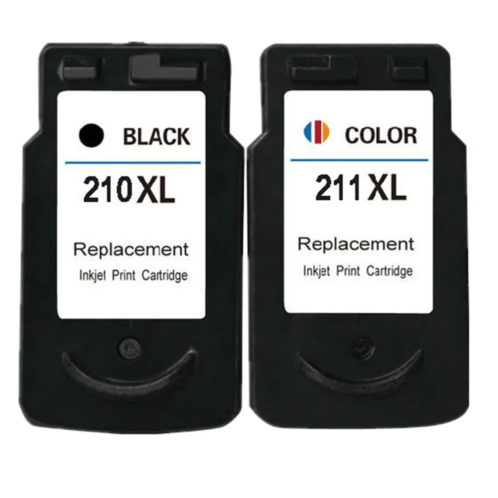 Show Ink Level Remanufactured PG210 CL211 XL PG 210XL CL 211XL Ink Cartridge for Canon Pixma MP240 MP270 MP480 MP490 Inkjet