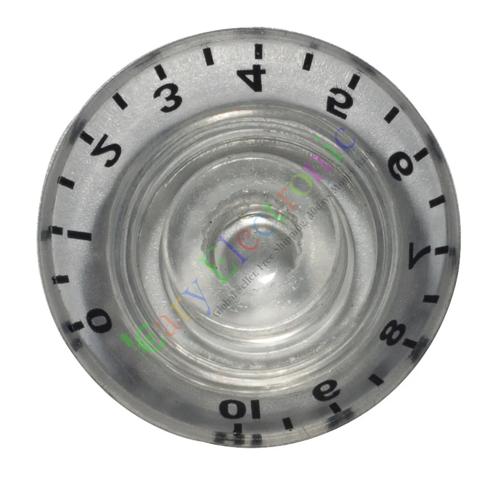 Vente en gros et au détail 10 pc 26mm pédale supérieure jupe bouton blanc tube de guitare ampli Volume tonalité pièces audio livraison gratuite