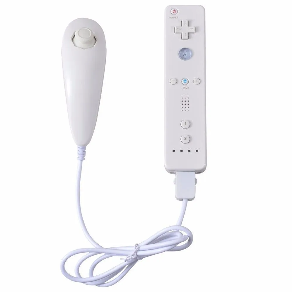 6 Colors 1 pack  Remote Controller  Nunchuk Game Controller for Wii   for Nintendo  without Motion Plus