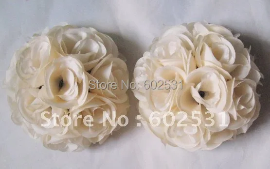 SPR 15cm beige wedding silk kissing ball,wedding flower,bride flower,party decorations,celebration decoration