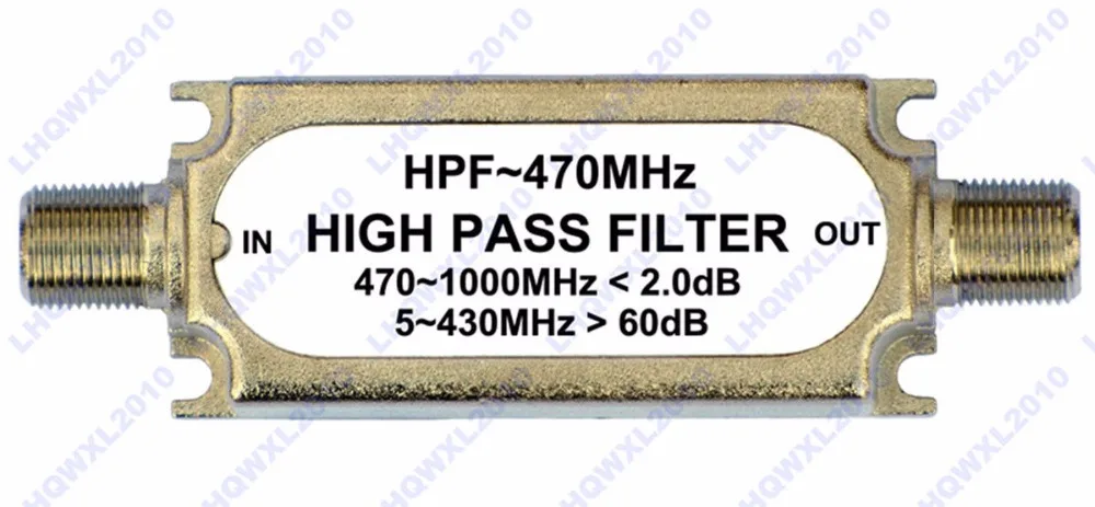 CATV High pass Filter F type connector HPF ~470MHZ 75ohm