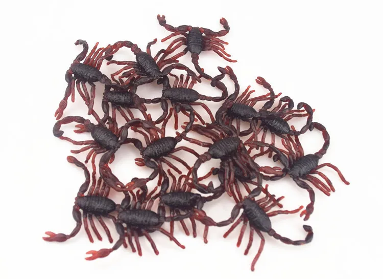 10Pcs ตลกกลัว Trick Joke ของเล่นพิเศษเหมือนจริงจำลองปลอมแมลงสาบ Scorpion Gecko งูแมลงสาบของเล่น