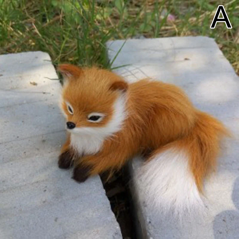 

New 1 Pcs Simulation Animal Foxes Plush Toy Doll Photography for Children Kids Birthday Gift