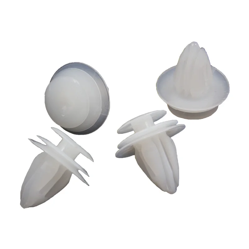 100Pcs White Auto Solid Car Interior Trim Door Card Panels Clip Snaps Fastener 9mm Universal Type