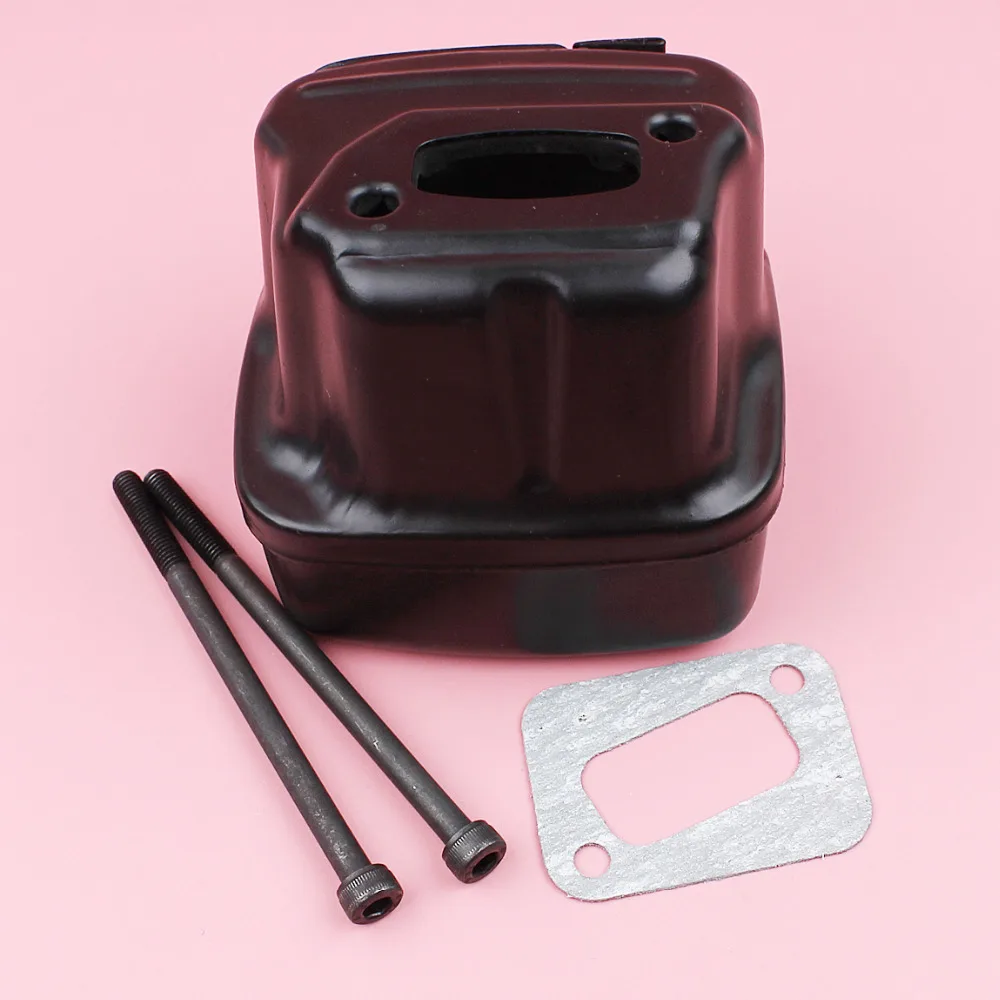 Exhaust Muffler For Husqvarna 350 351 353 345 340 346XP Chainsaw Spare Tool Part Bolts Gasket Kit