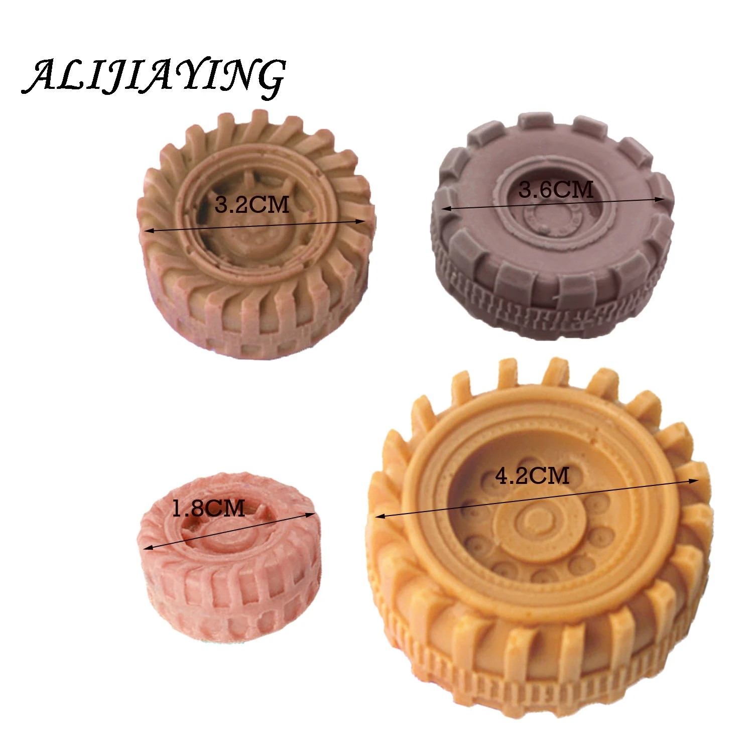 1Pcs Silicone Mold Tires Wheel Chocolate Cake Molds Car Tyre Shape Fondant Cake Decorating Tools Resin Clay Soap Mold D0623