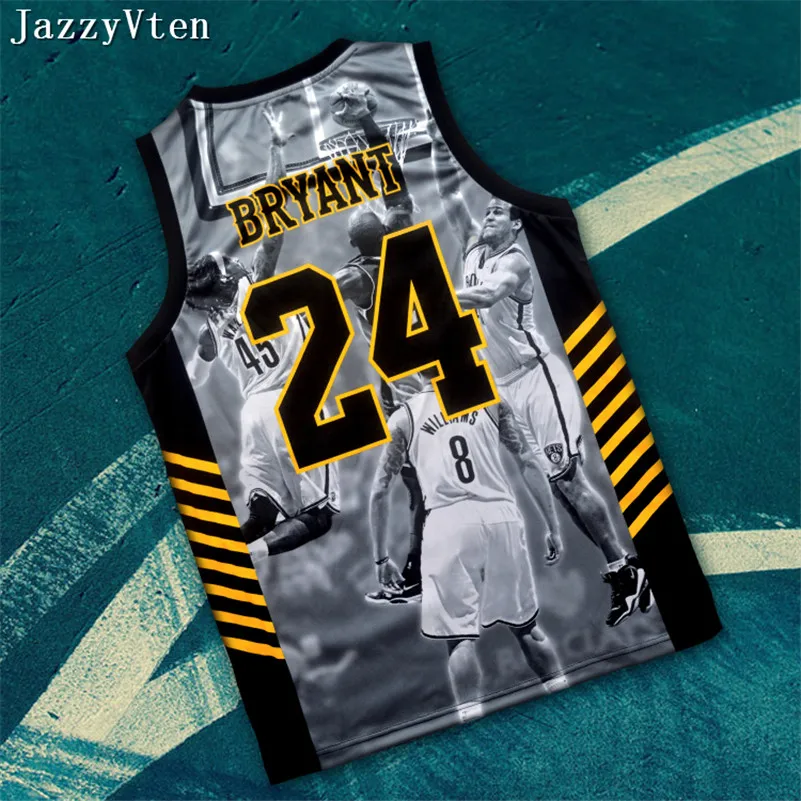 Men Bryant Battle Born 8# 24# Retirement Souvenir Edition Basketball  Jerseys Set Thermal Tranfer Printing Hiphop Street  Shorts