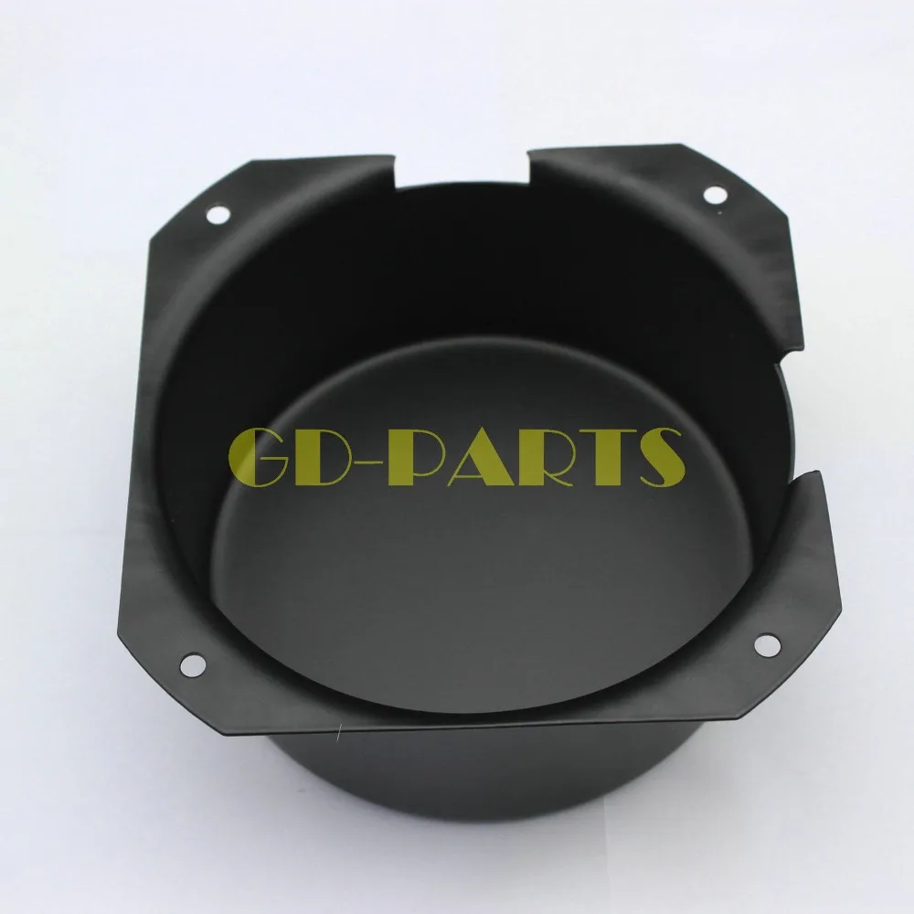 GD-PARTS 130 × 65 ミリメートルラウンド黒鉄トランス三極保護カバーケースボックスエンクロージャのためのハイファイ管オーディオアンプ DIY