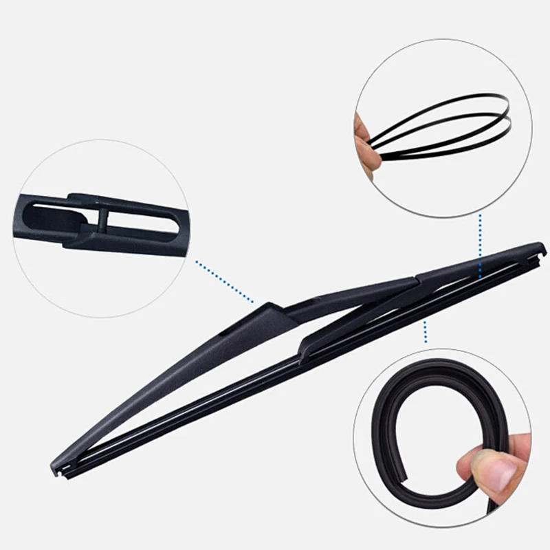 Xukey Front Rear Wiper Blades For Mercedes Benz R GL M ML Class W251 W164 X164 28\'\' 21\'\' 12\'\' 2011 2010 2009 2008 2007 2006