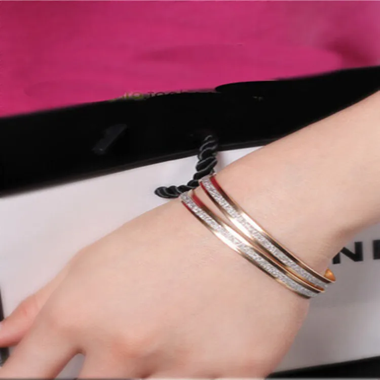 The New 2019 New Korean Fashion Wholesale Single Round Frosted Rose Gold Bracelet Women New Product Launch Gifts (single Price)