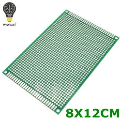 WAVGAT 8X12 cm double-Side Copper prototype pcb 8*12 cm Universal Board for Arduino