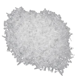 1000Pcs Micro Zentrifuge Rohr Test Schläuche Vial Klare Kunststoff Fläschchen Container Snap Cap Für Labor Probe Liefert 0,2 ML