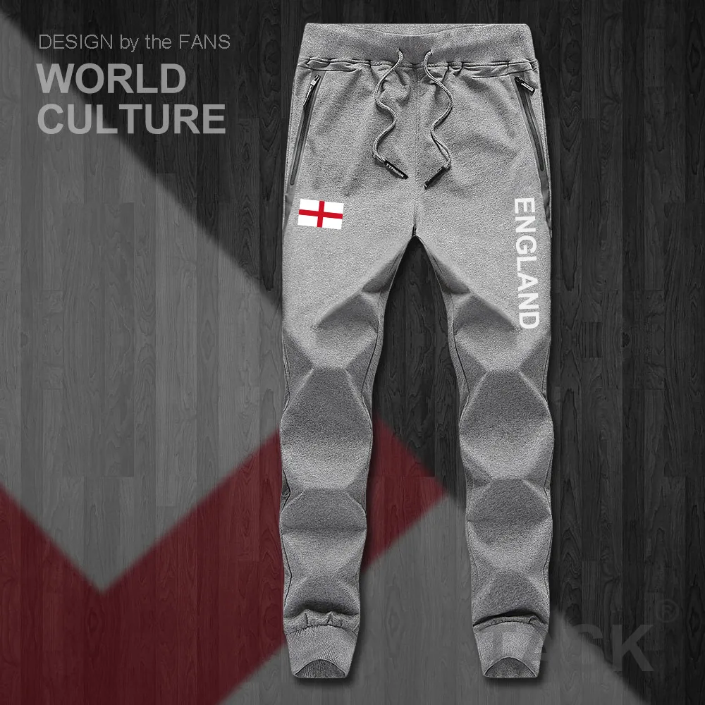 

England English ENG UK mens pants joggers jumpsuit sweatpants track sweat fitness fleece tactical casual nation country flag new