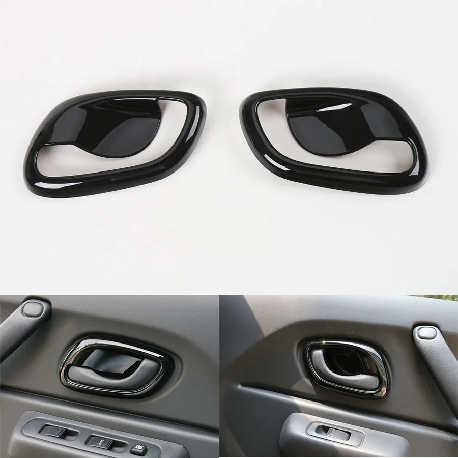 2Pcs 3Colors ABS Interior Car Handle Bezel Bowl Inner Door Frame Cover Tirm Styling For Suzuki Jimny 2007-2015