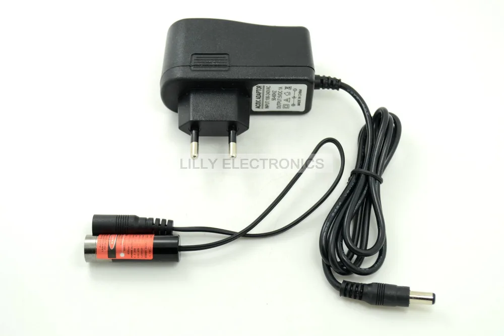 XL-M 650nm 5 mW Focusseerbaar Rode Laser Cross Module 13x42mm 3-5VDC W/Adapter