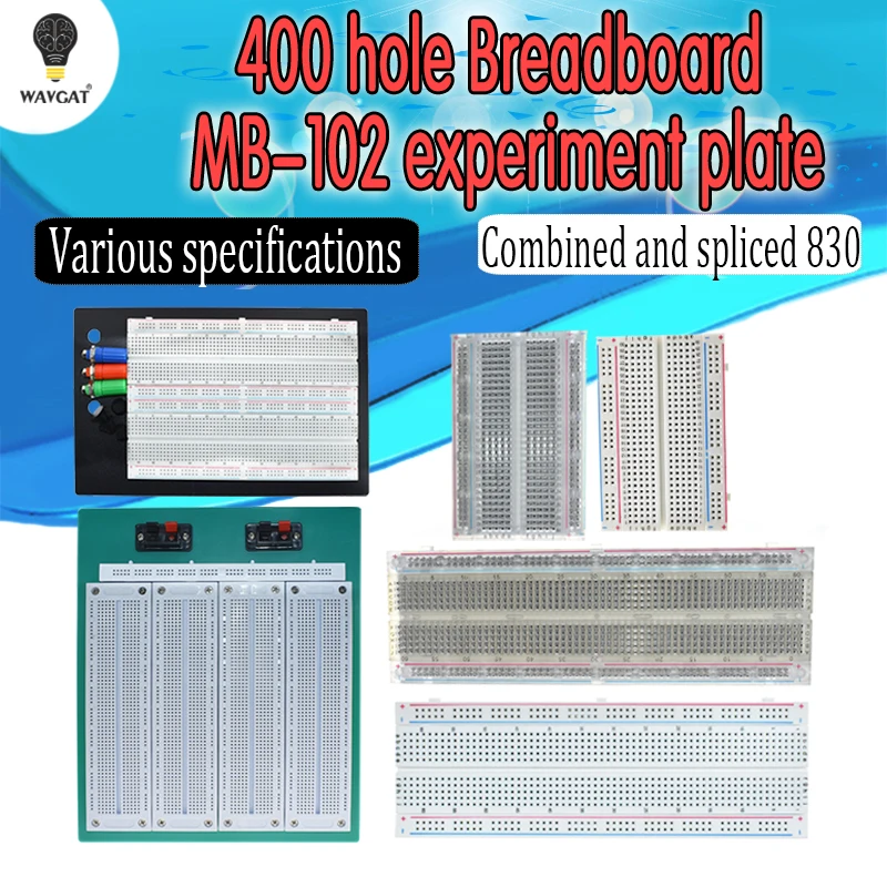 SYB 120 400 500 830 840 1660 MB102 GL-12 Points Solderless PCB Breadboard Mini Universal Test Protoboard DIY Bread Board