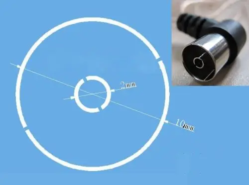 실내 FM 쌍극 T 모양 안테나, 구리 항공-HD 라디오, 암 팔 커넥터, 소니 체인 스테레오 수신기용, 75 옴, 8FT
