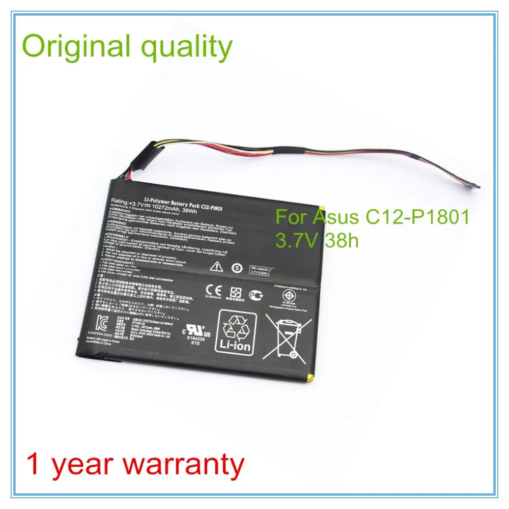 

3.7V 38Wh original laptop battery C12-P1801 for P1801 Tablet PC C12-P1801 Free shipping