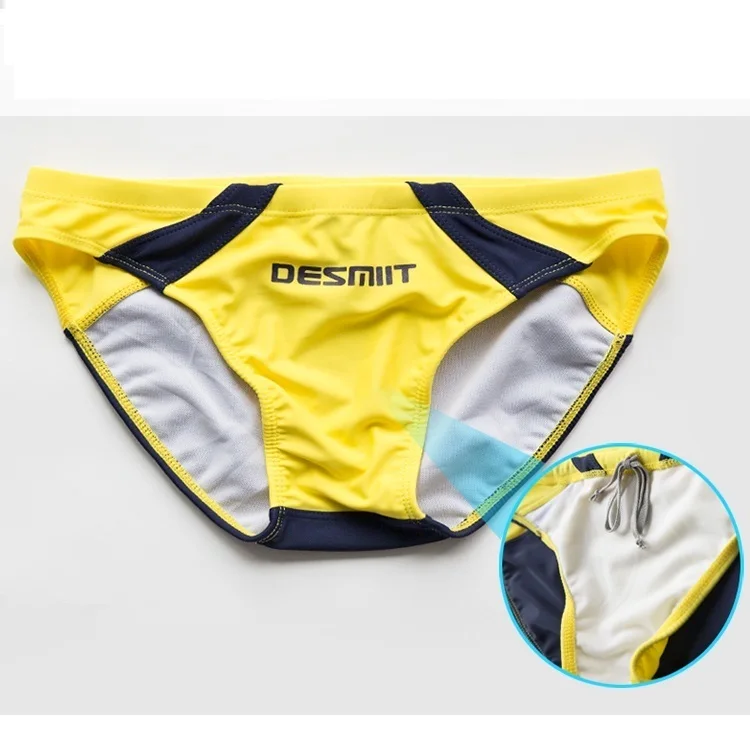 Desmiit Badmode Mannen Zwembroek Heren Zwemmen Slips Sexy Bikini Man Zwemmen Shorts Zwembroek Strand Board Zee Badpak Merk