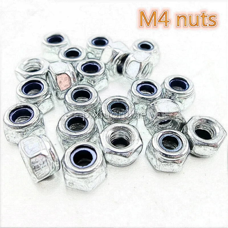 

20pcs/lot J154b Non-slip Nuts M4 Size Fit 4mm Screw Small Nuts DIY Parts Free Shipping Russia Canada Sell at a Loss