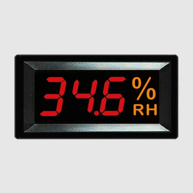 12-24VDC الرقمية الملونة led عرض 0-99.9% RH البسيطة الرطوبة متر مع 1 قطعة استشعار الرطوبة رطوبة