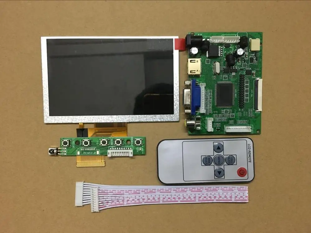 5 inch 800*480 LCD display screen Monitor HJ050NA-01I Car reversing projector Driver Board HDMI VGA for Raspberry Pi