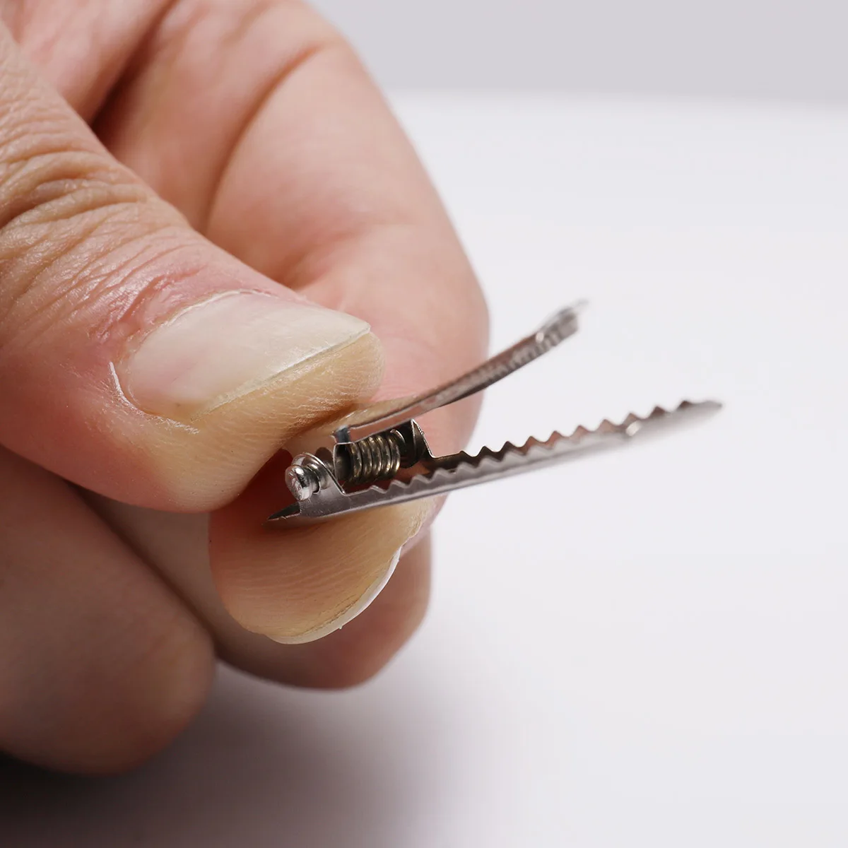 20/50 Stück 30/40/45/55/75/100 mm flache Metall-Einzelzinken-Alligator-Haarnadel-Clip-Basis für DIY-Haarspangen, Schmuckherstellung, Zubehör – Detail 7