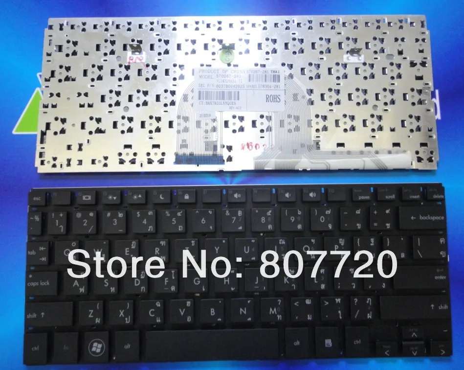 Free  shipping  100% new Thailand  keyboard 570267-281,578364-281 for HP Mini 5101 5102 5103 5105 5100.