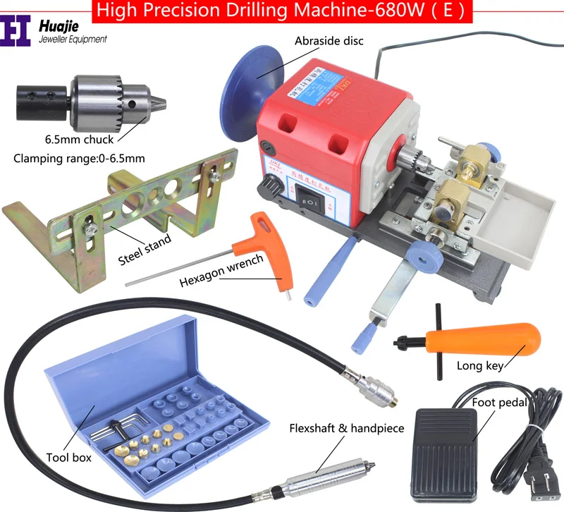 신제품 레드 스톤 진주 드릴링 머신, 쥬얼리 제작 장비, 구슬 장식 연마 도구, 강력한 앰버 홀링 머신, 680W
