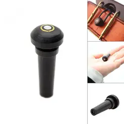 3/4 4/4 Universal Ebony Violin Endpin Inlay Shell Wooden Violin Parts & Accessories