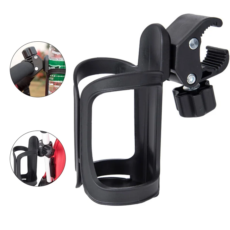 New Baby Stroller Cup Holder Rack Bottle Universal 360 Rotatable Cup Holder for Pram Stroller Carrying Case Milk Bottle Cart