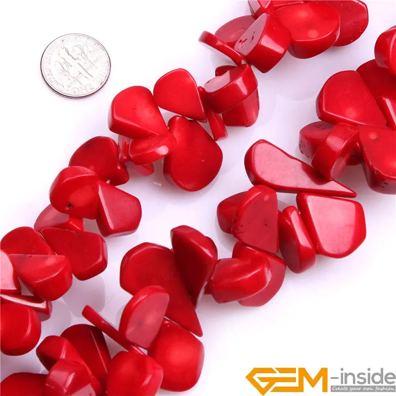 Red Coral Beads For Jewelry Making Beads DIY Beads For Bracelet Or Necklace Making Wholesale Strand 15\