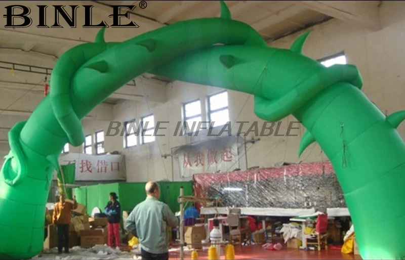 2019 special shaped green vine plant inflatable entrance arch/inflatable archway for outdoor event