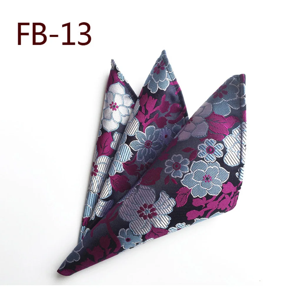 Men Bright Color Floral Print Pocket Square Hanky Wedding Party Handkerchief BWTHZ0319