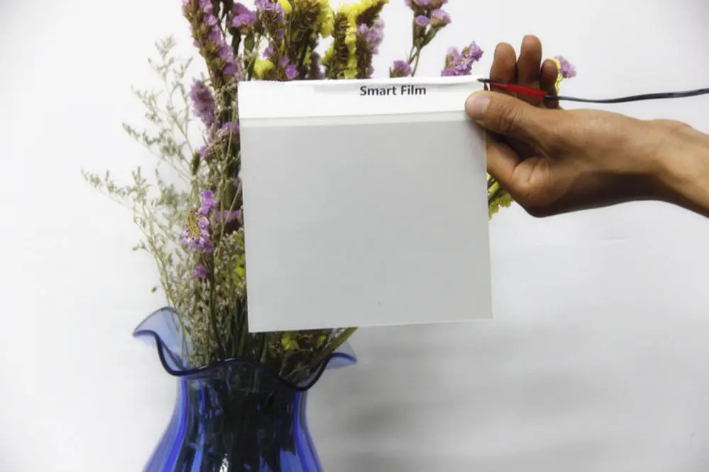 15x15cm/4.5X4.5Inch Smart PDLC Film White to Opaque Sample High quality Tint Film