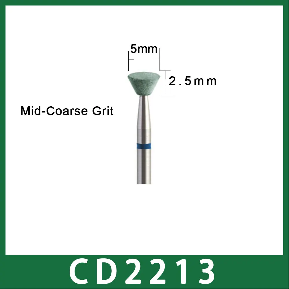 2pcs/lot Dental Lab Zirconia Diamond Grinder Without Water Cooling for Better Cutting Performance