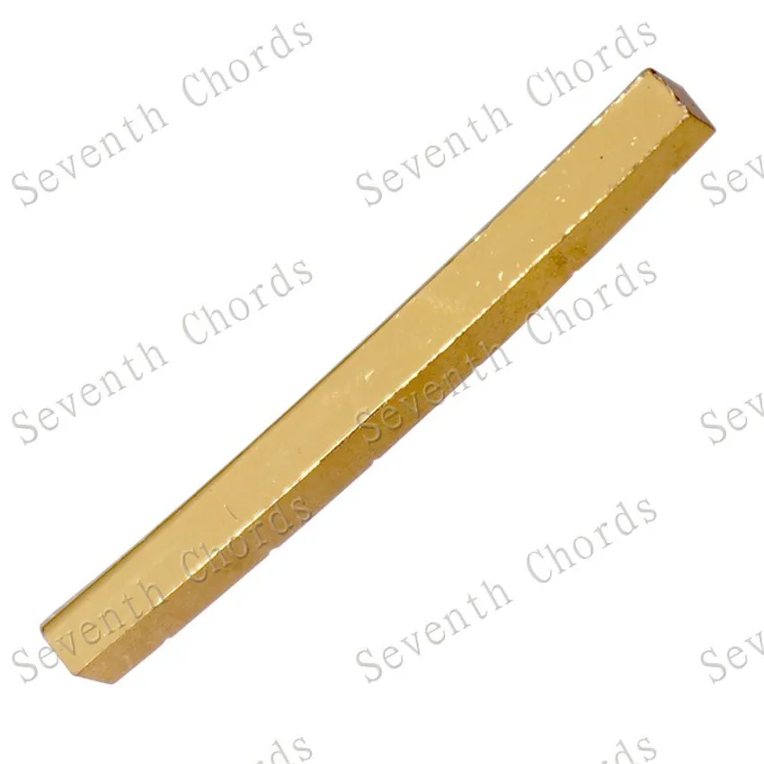 10 Stück/Set Gebogene 6-Saiten-Sattelstücke aus Messing für E-Gitarren in zwei Größen zur Auswahl, Gitarrenteile – Detail 3