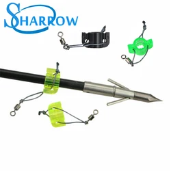 6pcs High-quality Bowfishing Safety Slides Arrowhea Point Safety Slide Fit Diameter Within 8mm Arrow Shaft Shooting Accessories