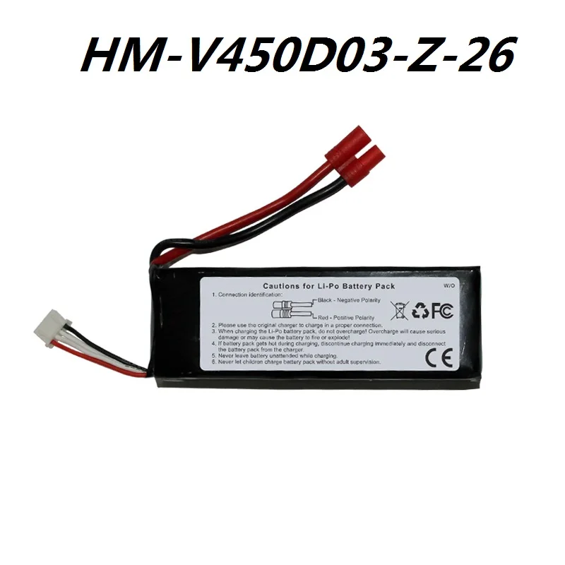 Original Li-po Battery(11.1V 2600mAh 25C) For Walkera V450D03 RC Helicopter HM-V450D03-Z-26 Accessories Parts