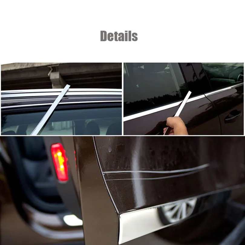 6pcs Chrome Body Door Side Molding Trim Strip Overlay Cover Garnish Protector for Audi Q5 2009-2016