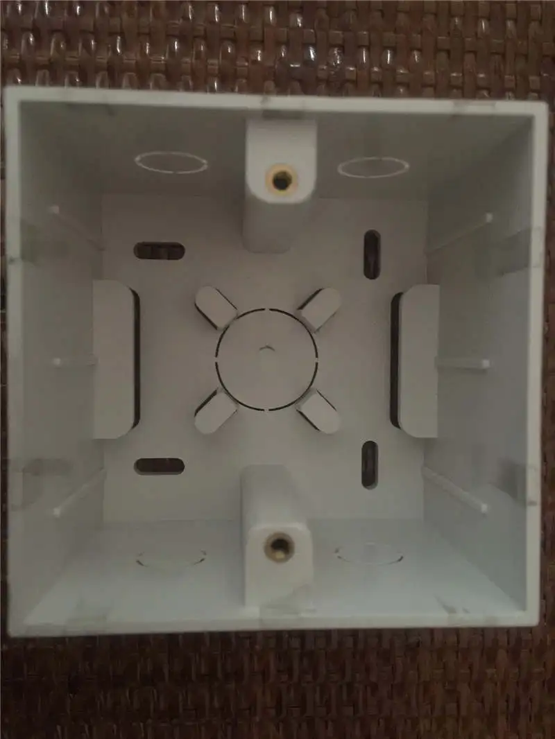 FTTH домашняя коробка встроенная в настенную коробку 86 волоконная задняя пластина abs розетка переключателя 82*82*60 мм Заводская поставка ELINK хорошего уровня 25 шт.