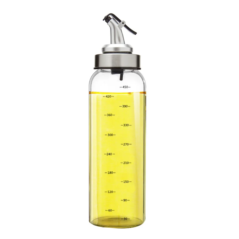 Kitchen Olive Oil Dispenser Cooking Oil Sprayer Glass Vinegar Cruet 6oz 10oz 17oz Olive bottle Vinegar Dispenser Oil Container