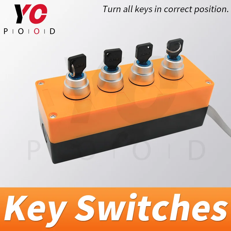 

Several Holes key switches escape room turn all keys to right position to unlock control console switch YOPOOD