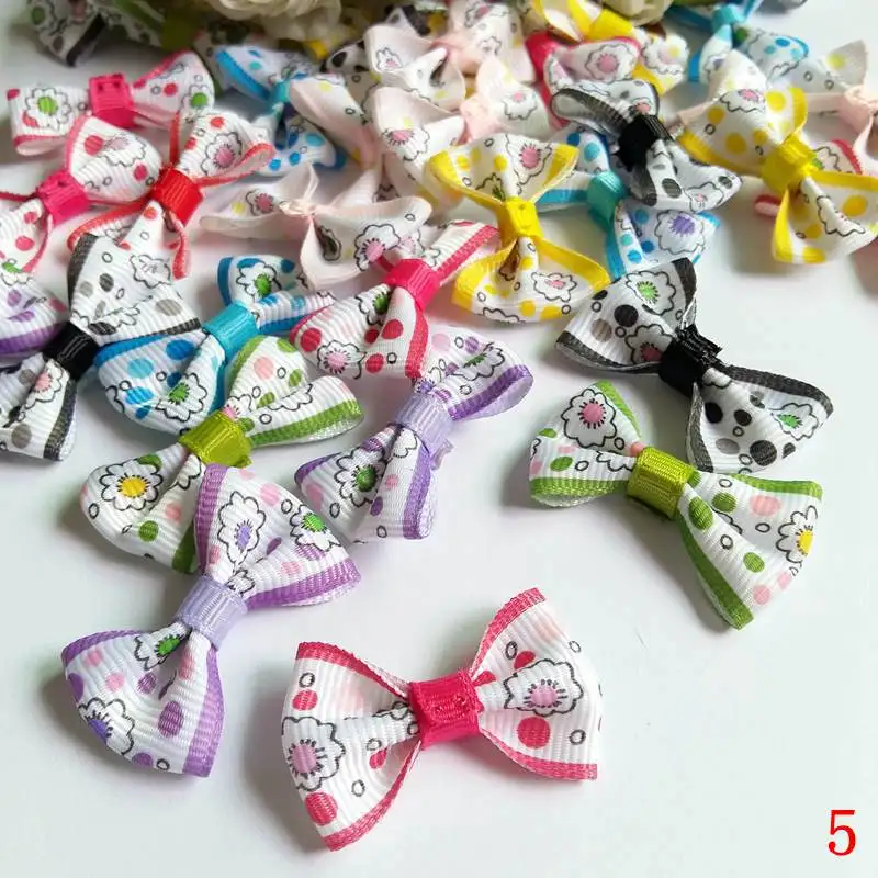 50pcs/lo Fashion Wedding Decoration Artificial Flowers Gird Ribbon Bow Flowers DIY Craft Wedding Decoration For Hair Accessories